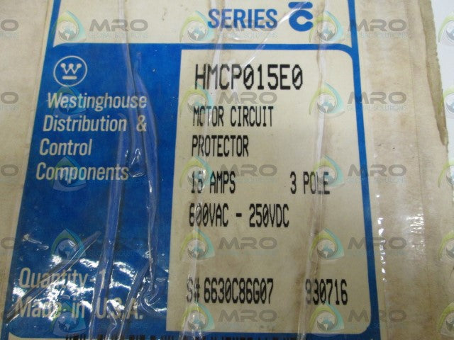 WESTINGHOUSE CIRCUIT BREAKER HMCP015E0 *NEW IN BOX*