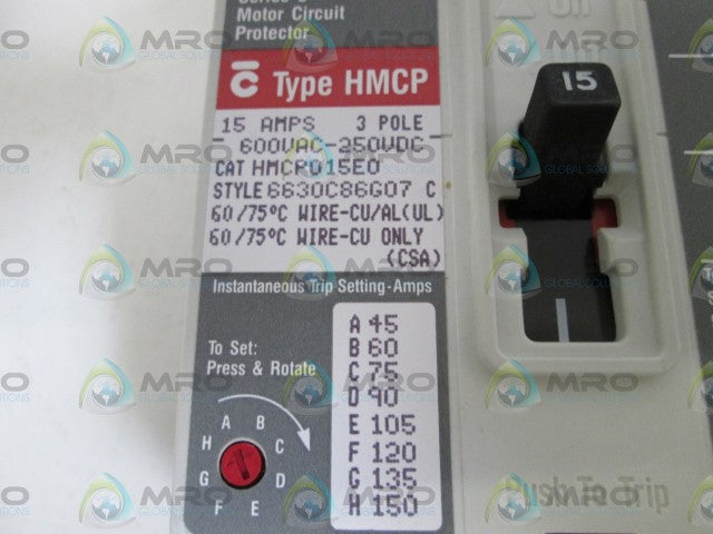 WESTINGHOUSE CIRCUIT BREAKER HMCP015E0 *NEW IN BOX*