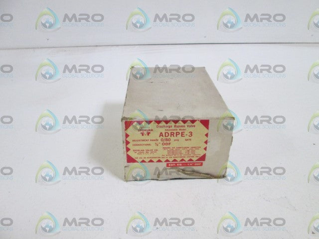 SPORLAN DISCHARGE BYPASS VALVE ADRPE-3 *NEW IN BOX*