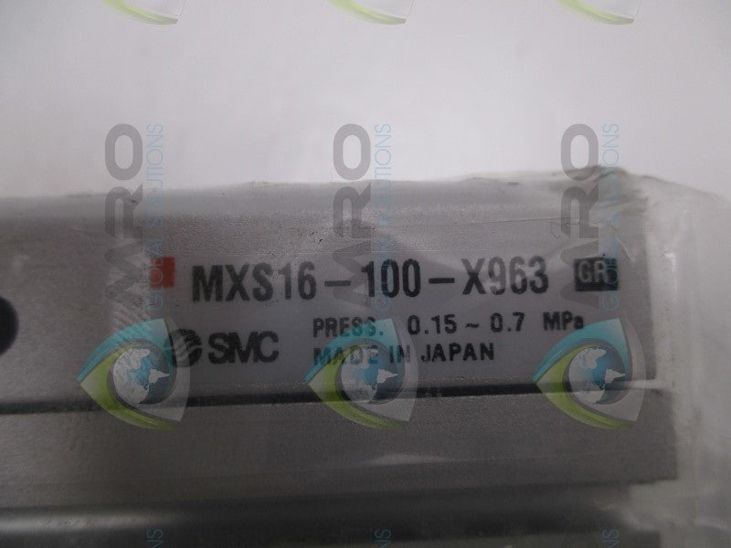 SMC MXS16-100-X963 GUIDED SLIDE CYLINDER  NSMP