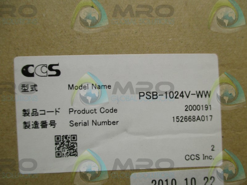 CCS PSB-1024V-WW POWER SUPPLY  NSMP
