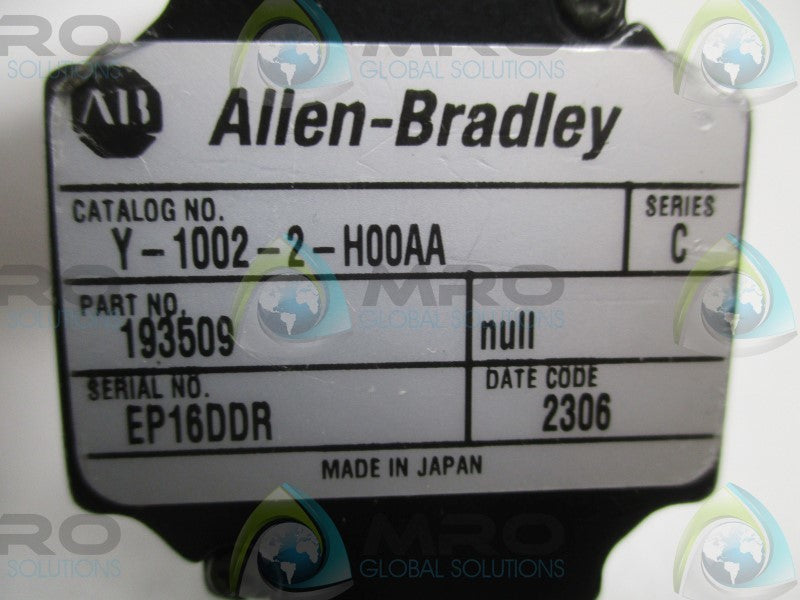INDUSTRIAL SPARE PART Y-1002-2-H00AA SER. C SERVO MOTOR  UNMP