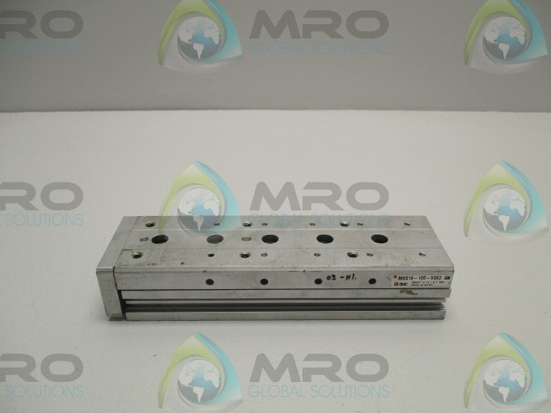 SMC MXS16-100-X963 GUIDED CYLINDER SLIDE  UNMP
