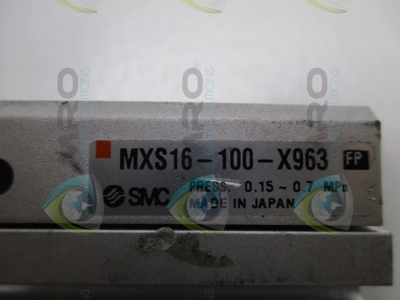 SMC MXS16-100-X963 GUIDED CYLINDER SLIDE  UNMP