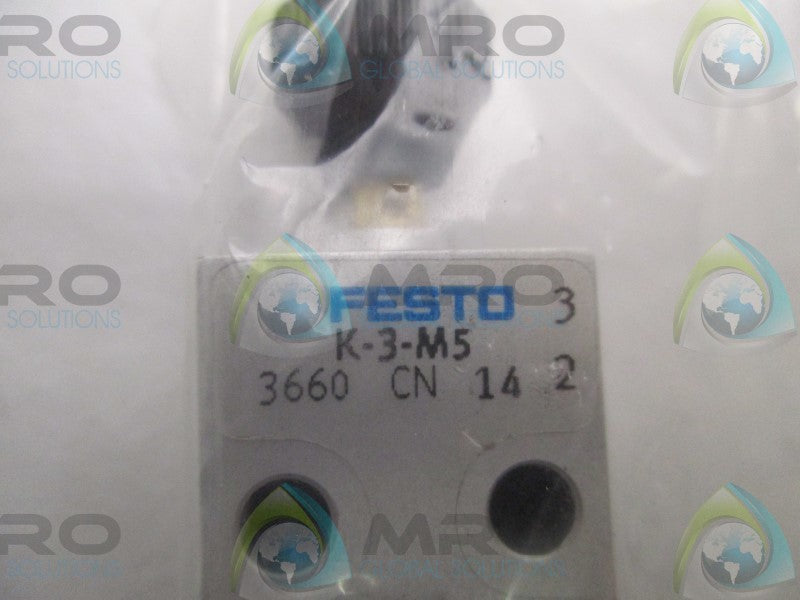 FESTO K-3-M5 PUSHBUTTON VALVE  NSMP