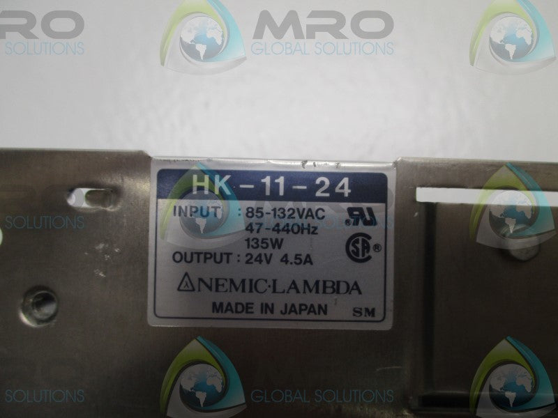 NEMIC-LAMBDA HK-11-24 POWER SUPPLY (AS PICTURED)  UNMP