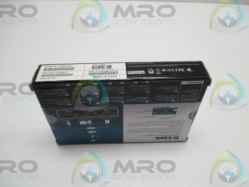 D-LINK DGE-528T GIGABIT PCI DESKTOP ADAPTER * FACTORY SEALED *