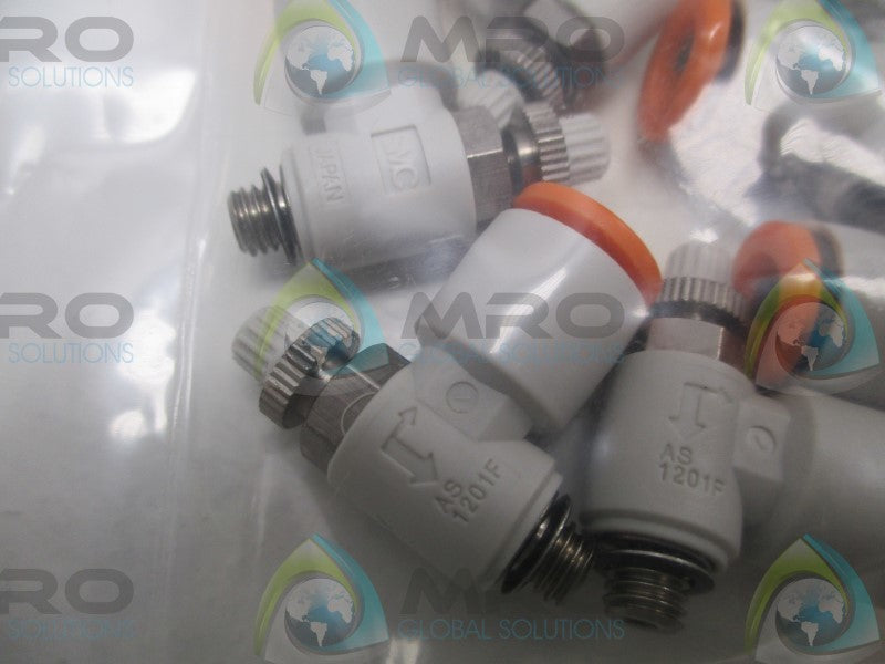 SMC AS1201F-M5-07 FLOW CONTROL FITTING (PKG. OF 10) * NEW IN FACTORY BAG *