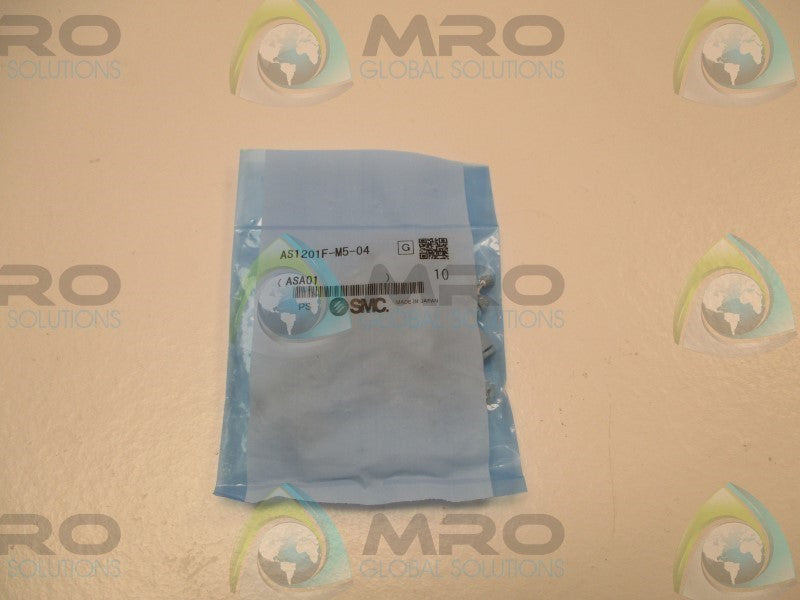SMC AS1201F-M5-04 FLOW CONTROL VALVE (PKG. OF 10) * NEW IN FACTORY BAG *
