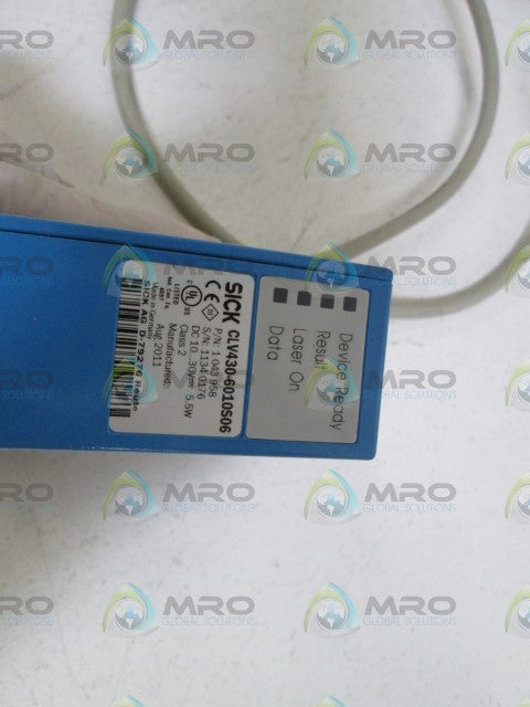 SICK BARCODE SCANNER CLV430-6010S06 *USED*