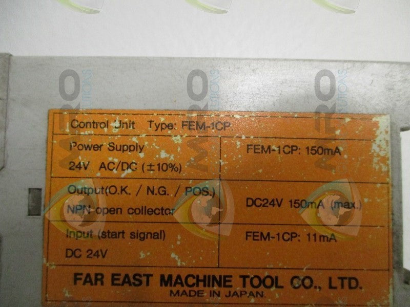 FAR EAST MACHINE TOOL FEM-1CP MONITORING CONTROLLER  UNMP