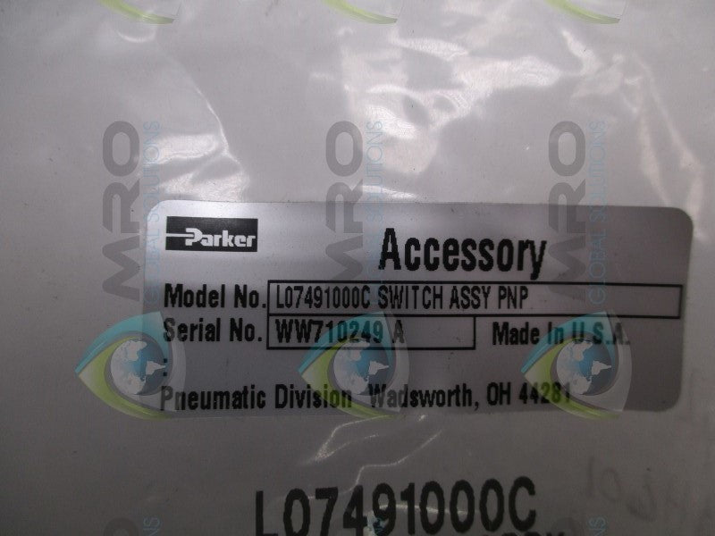 PARKER L07491000C SWITCH ASSEMBLY * NEW IN FACTORY BAG *