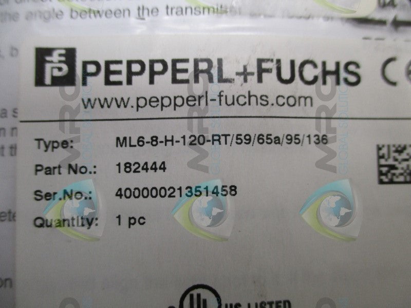 PEPPERL+FUCHS ML6-8-H-120-RT/59/65a/95/136 SENSOR * NEW IN FACTORY BAG *