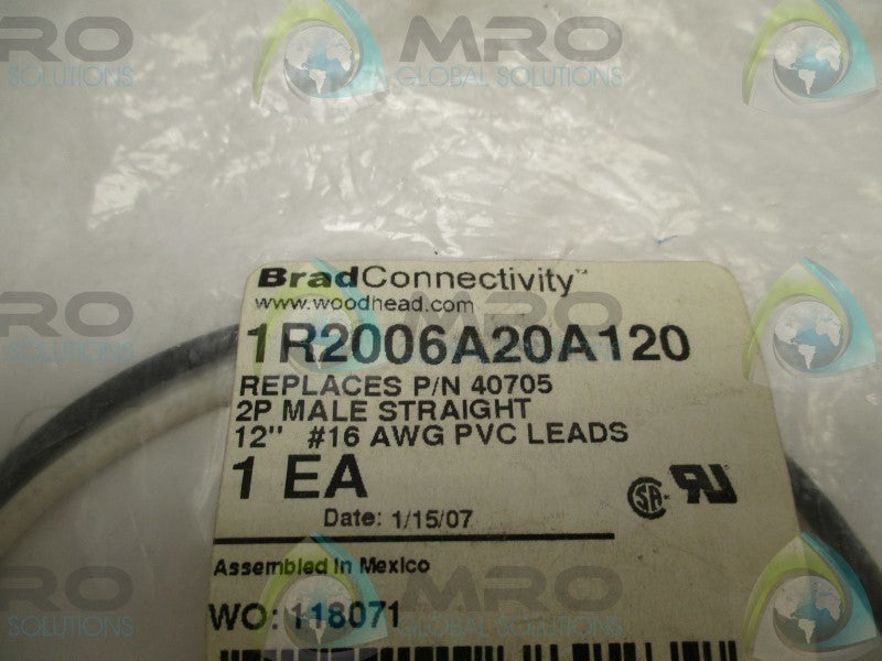 DANIEL WOODHEAD 40705 1R2006A20A120 * NEW IN FACTORY BAG *