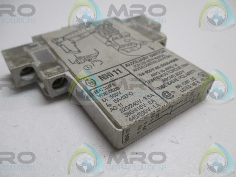 KLOCKNER MOELLER NHi11 AUXILLARY SWITCH  UNMP
