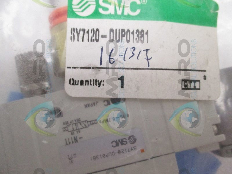 SMC SY7120-DUP01381 SOLENOID VALVE * NEW IN FACTORY BAG *