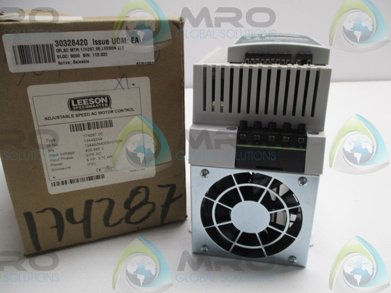 LEESON SPEEDMASTER 174287.00 ADJUSTABLE SPEED AC MOTOR CONTROL * NEW IN BOX *