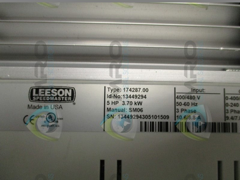 LEESON SPEEDMASTER 174287.00 ADJUSTABLE SPEED AC MOTOR CONTROL * NEW IN BOX *