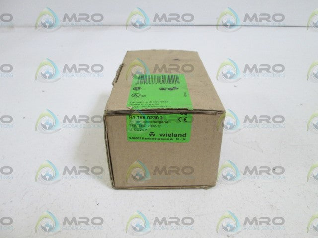WIELAND RELAY SAFETY SWITCH SNO 2002-17 *NEW IN BOX*