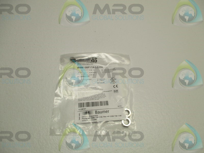 BAUMER ELECTRIC IFRM08P17A3/S35L INDUCTIVE SENSOR * NEW IN FACTORY BAG *
