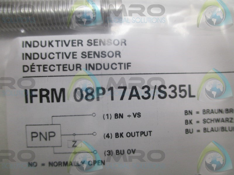 BAUMER ELECTRIC IFRM08P17A3/S35L INDUCTIVE SENSOR * NEW IN FACTORY BAG *