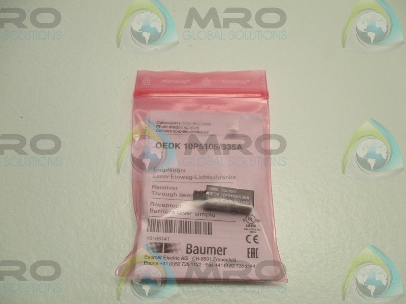 BAUMER ELECTRIC OEDK10P5105/S35A PHOTOELECTRIC SENSOR * NEW IN FACTORY BAG *