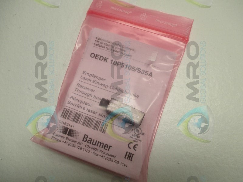 BAUMER ELECTRIC OEDK10P5105/S35A PHOTOELECTRIC SENSOR * NEW IN FACTORY BAG *