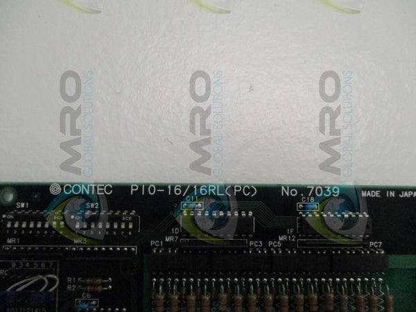 CONTEC PI0-16/16RL(PC) 7039 BOARD ASSEMBLY  NSNP