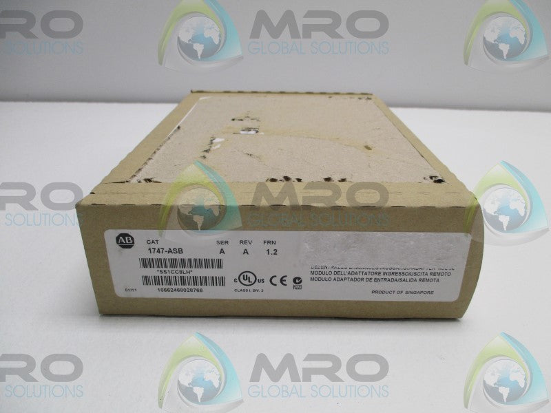ALLEN BRADLEY 1747-ASB SER. A F/W 1.2 MODULE DATE: 2011 * FACTORY SEALED *