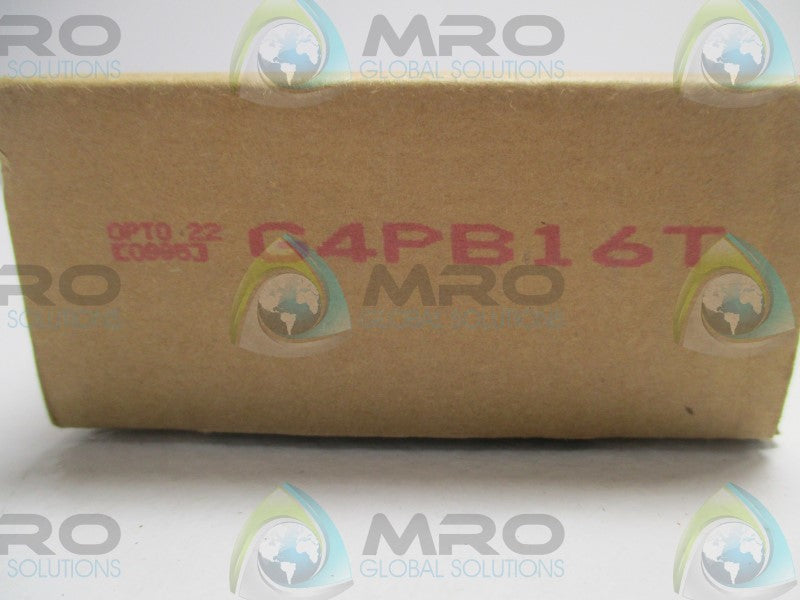 OPTO 22 G4PB16T I/O MOUNTING RACK MODULE * NEW IN BOX *