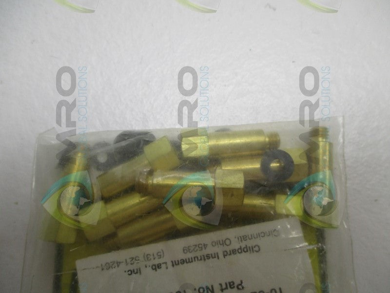 CLIPPARD 15010 10-32 EXTENSION FITTING (PKG OF 10) * NEW IN FACTORY BAG *
