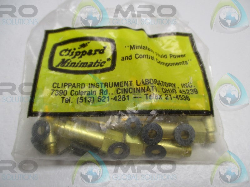 CLIPPARD 15010 10-32 EXTENSION FITTING (PKG OF 10) * NEW IN FACTORY BAG *