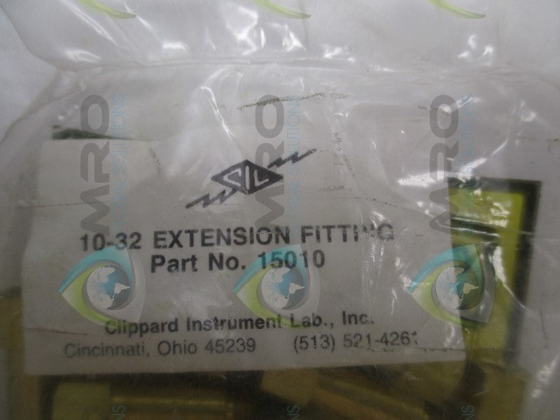 CLIPPARD 15010 10-32 EXTENSION FITTING (PKG OF 10) * NEW IN FACTORY BAG *