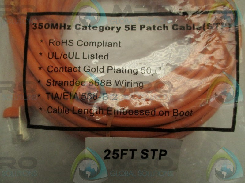 INDUSTRIAL MRO TIA/EIA568-B.2 PATCH CABLE 25' * NEW IN FACTORY BAG *