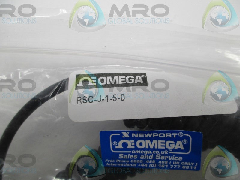 OMEGA RSC-J-1-5-0 THERMOCOUPLE SENSOR CABLE * NEW IN FACTORY BAG *