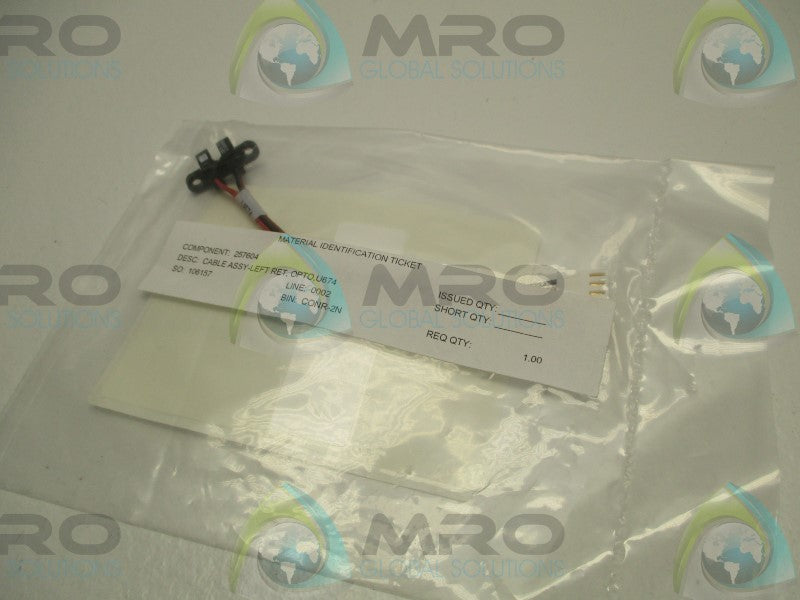 INDUSTRIAL MRO 257604 CABLE ASSEMBLY * NEW IN FACTORY BAG *