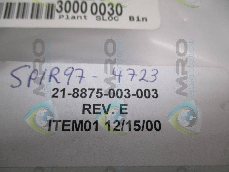 ONTRAK 21-8875-003-003 SENSOR CABLE * NEW IN FACTORY BAG *