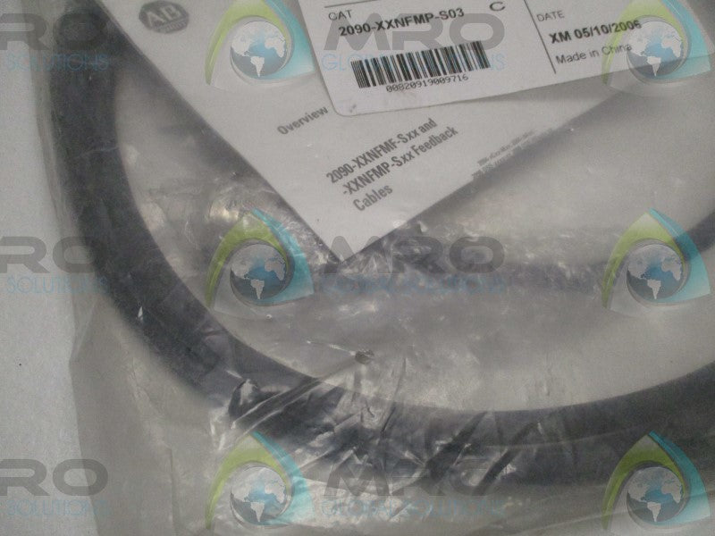 ALLEN BRADLEY 2090-XXNFMP-S03 SER. C FEEDBACK CABLE * NEW IN FACTORY BAG *