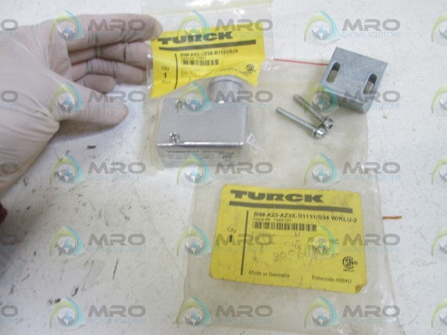 TURCK BIM-A23-AZ3X-B1131/S34 W/KLU-2 PROXIMITY SENSOR *NEW IN BOX*