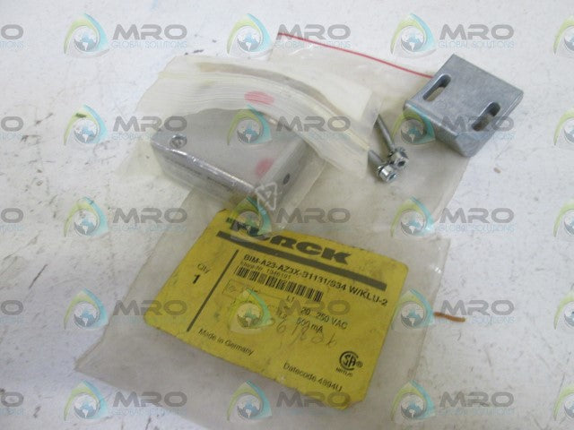 TURCK BIM-A23-AZ3X-B1131/S34 W/KLU-2 PROXIMITY SENSOR *NEW IN BOX*