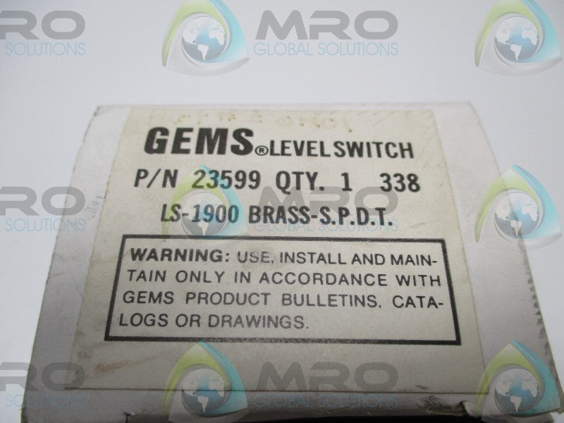 GEMS LS-1900 23599 LEVEL SWITCH * NEW IN BOX *