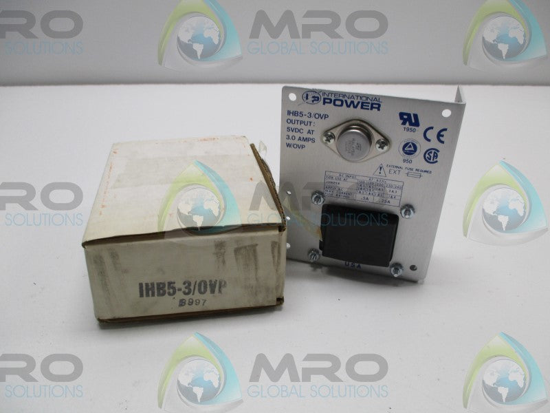 INTERNATIONAL POWER IHB5-3/OVP POWER SUPPLY * NEW IN BOX *
