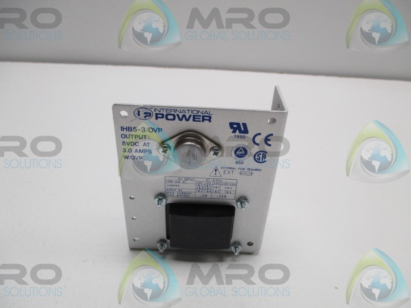 INTERNATIONAL POWER IHB5-3/OVP POWER SUPPLY * NEW IN BOX *