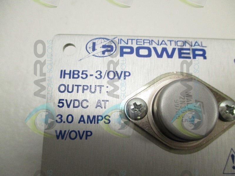 INTERNATIONAL POWER IHB5-3/OVP POWER SUPPLY * NEW IN BOX *