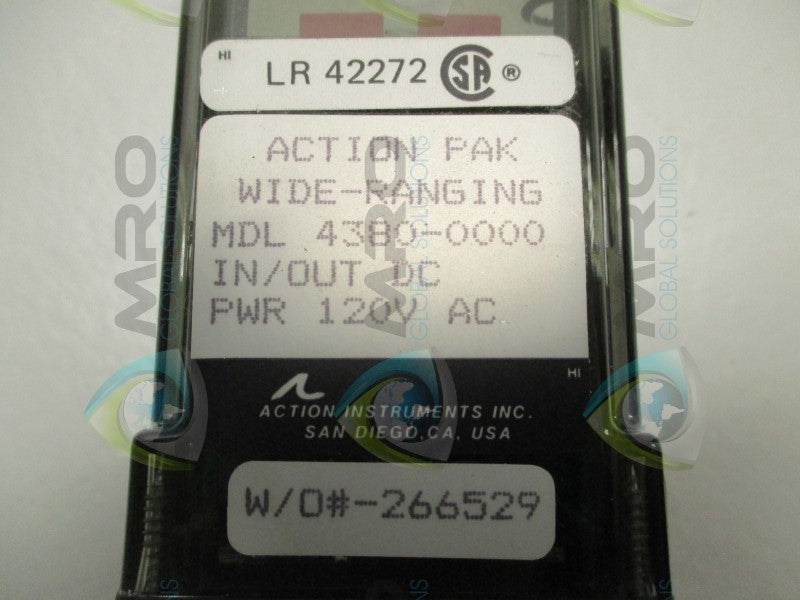 ACTION INSTRUMENTS 4380-0000 WIRE-RANGING RELAY 120VAC * NEW IN BOX *
