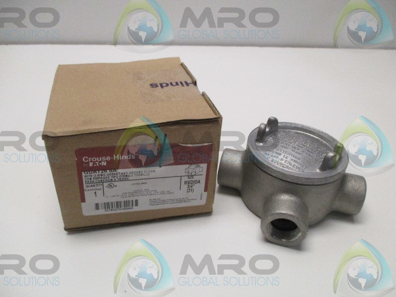 CROUSE HINDS GUAT26SA CONDUIT OUTLET BOX WITH COVER * NEW IN BOX *