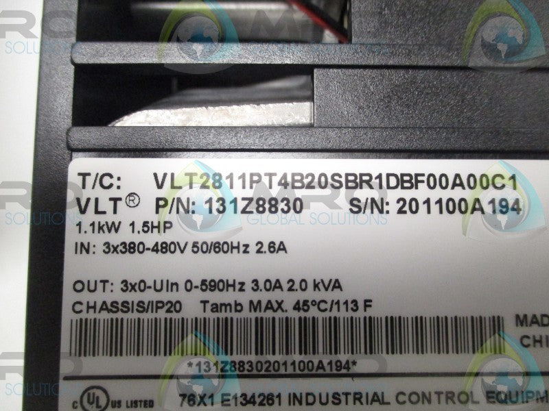 DANFOSS VLT2811PT4B20SBR1DBF00A00C1 AC DRIVE * NEW IN BOX *