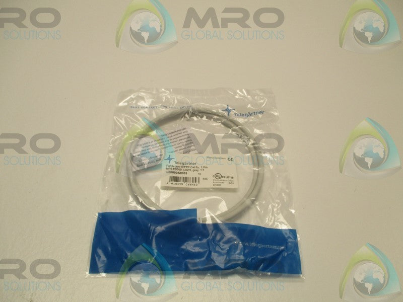 TELEGARTNER L00000A0081 PATCH CORD * NEW IN FACTORY BAG *