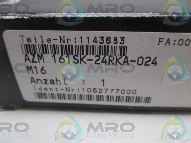 SCHMERSAL AZM161SK-24RKA-024M16 SAFETY INTERLOCK SWITCH * NEW IN BOX *