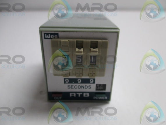 IDEC RTB-CB2ND TIME-DELAY RELAY 9.99sec. * NEW IN BOX *